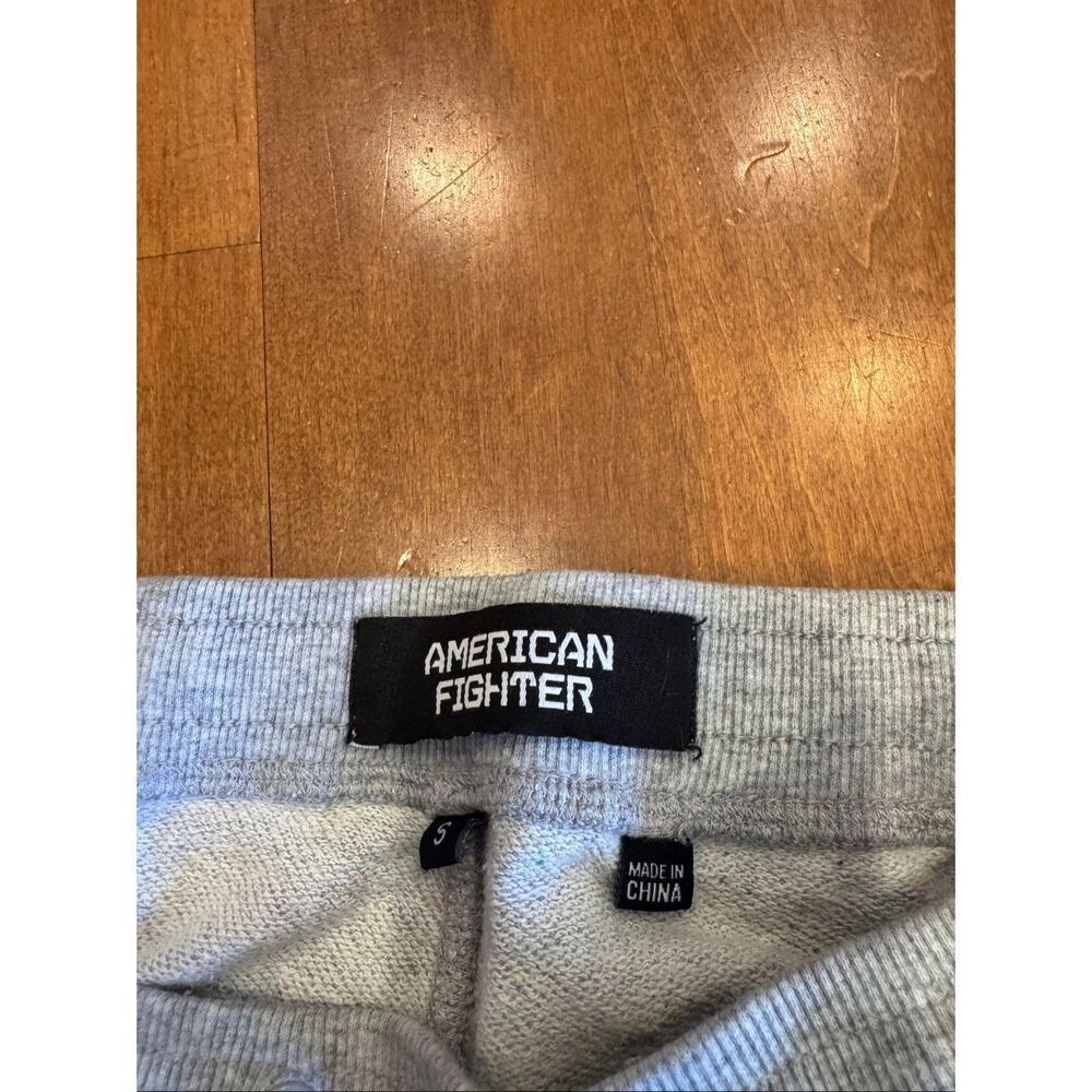 American Fighter Jogger Sweatpants Gray Women’s Small Graphic Logo Y2K Style Lou - Picture 3 of 4